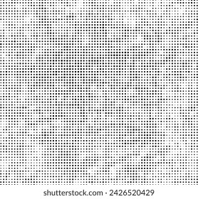 a Vintage black and white halftone pattern with dots, abstract halftone dot vector