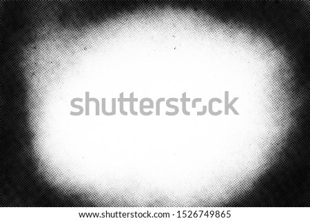 Vintage black and white noise texture. Abstract splattered background for vignette. Vector halftone texture overlay Сток-фото © 