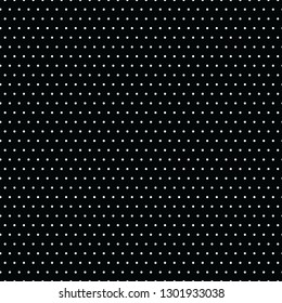 Vintage Black and White seamless background with Small polka dot pattern. Vector illustration.