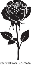 Vintage schwarz-weiß nahtlose Muster von Rosen und Blätter Vektor Silhouette Blumenkunst Dekoration