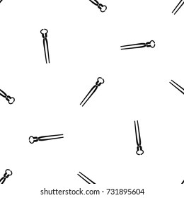 Vintage blacksmith pincers pattern repeat seamless in black color for any design. Vector geometric illustration