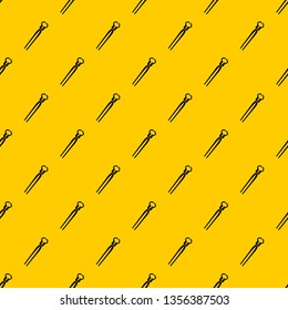 Vintage blacksmith pincers pattern seamless vector repeat geometric yellow for any design