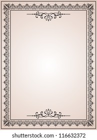 Vintage Blank Certificates Stock Vector (Royalty Free) 116632372 ...