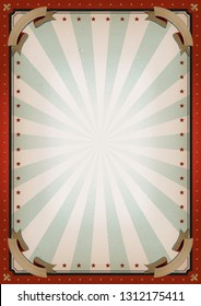 Vintage Blank Circus Poster Sign/
Illustration of retro and vintage circus poster background, with empty space and grunge texture for arts festival events and entertainment background