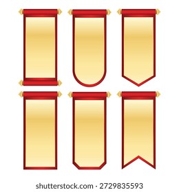 Vintage Blank Paper Scroll Vector Illustration