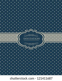 Vintage blue Christmas background for invitation, backdrop, card, new year brochure, banner, border, wallpaper, template, texture  vector eps 10