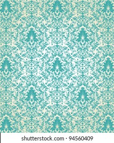 vintage blue damask background