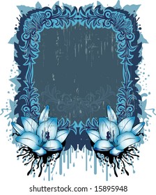 Vintage blue frame