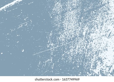 Vintage blue grunge gradient background on light backdrop. Abstract old grungy colorful element. Material design. Aging textured template. Aged color shabby weathered background. Messy paint sample.