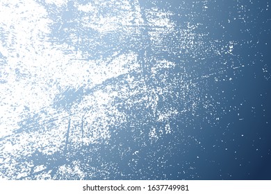 Vintage blue grunge gradient background on light backdrop. Abstract old grungy colorful element. Material design. Aging textured template. Aged color shabby weathered background. Messy paint sample.