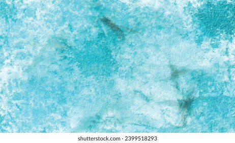 Vintage blue grunge texture background vector. Blue watercolor vector background. Abstract hand paint square stain backdrop. 