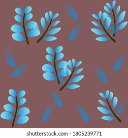 vintage blue leaf for background