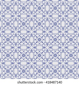 Vintage Blue And White Background Vector Illustration