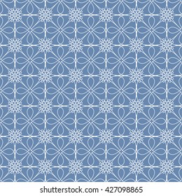 Vintage Blue And White Background Vector Illustration