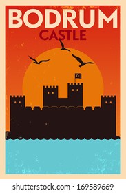 Vintage Bodrum Poster Design