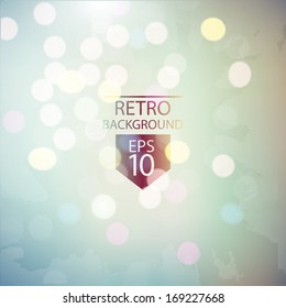 Vintage bokeh background, vector eps10.