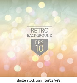 Vintage bokeh background, vector eps10.