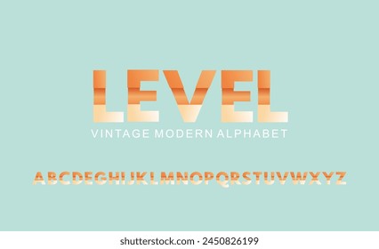 Vintage Bold Font. Minimal vintage urban fonts for logo, brand etc. vector illustration