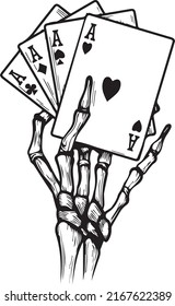 Vintage bone hand. Skeletal bone hands. Skeleton hand vector. (in packaging design, decoration, printing, t-shirt design, etc.)