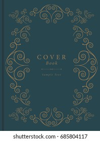 Vintage Book Cover. Vector Illustration