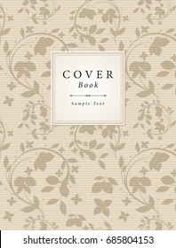 Vintage Book Cover. Vector Illustration