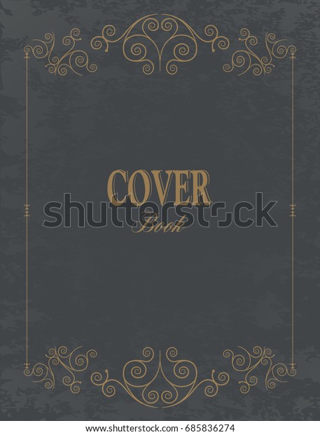 Vintage Book Cover Vector Illustration Stock Vector (Royalty Free ...