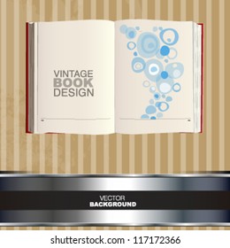 vintage book design. vector illustrator