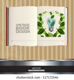 vintage book design. vector illustrator