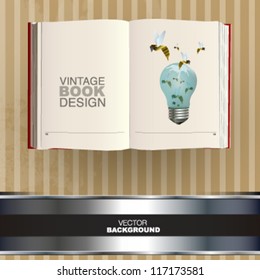 vintage book design. vector illustrator