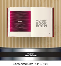 vintage book design. vector picture