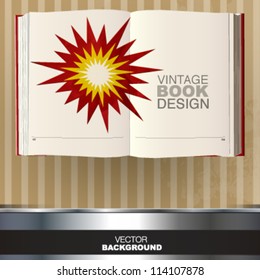 vintage book design. vector picture