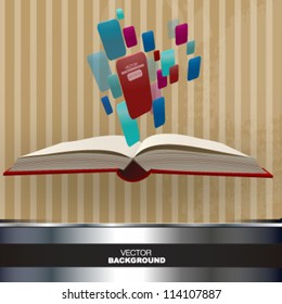 vintage book design. vector picture