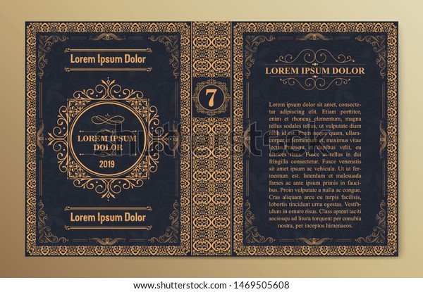 Vintage
book layouts and design - covers and pages, classical rich frames,
dividers, corners, borders, luxury ornaments and decorations,
beautiful pages templates for creative
design.