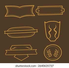 Vintage border elements  no text
