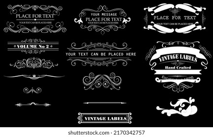 Vintage border frame design collection