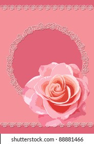 Vintage border and frame set for design