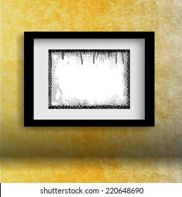 Vintage Border Frame , Vector Illustration .