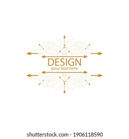 Vintage-Trennlinie Vorlage Vektorgrafik-Design
