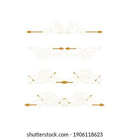 Vintage border line Template vector illustration design
