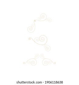 Vintage-Trennlinie Vorlage Vektorgrafik-Design

