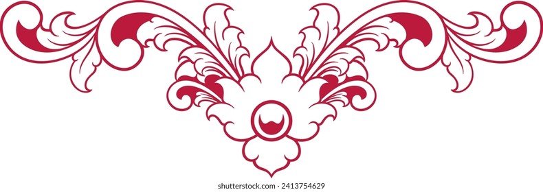 Vintage border ornament. vector illustration