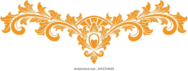 Vintage border ornament. vector illustration