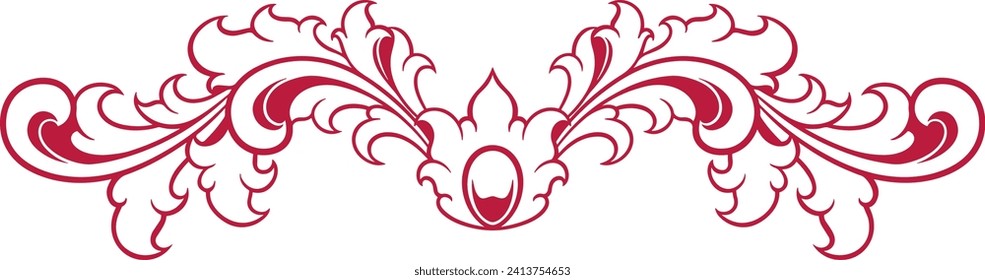 Vintage border ornament. vector illustration