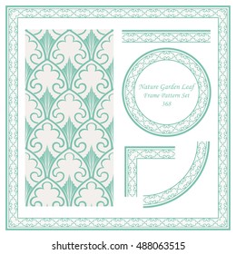 Vintage Border Pattern 368 Nature Garden Leaf
