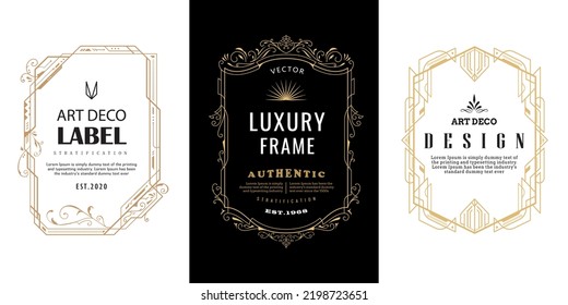 Vintage border retro design template vector illustration
