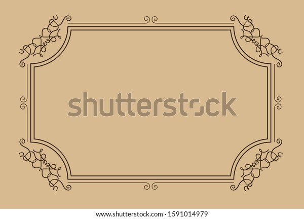 vintage border. retro frame. Vector calligraphy
ornamental decorative
frame