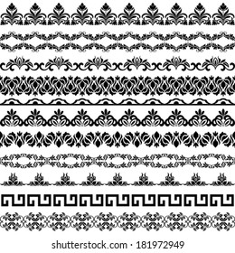 Vintage border set for design