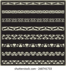 Vintage border set for design 