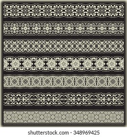 Vintage border set for design 