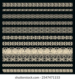 Vintage border. The unique seamless carvings and petals are arranged into a beautiful border frame.